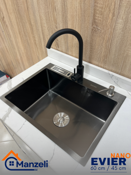 EVEIR CUISINE NANO 60/45cm INOX 304 + ROBINET 360