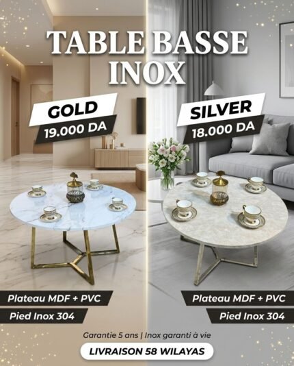 Table Basse Ronde Design Luxe